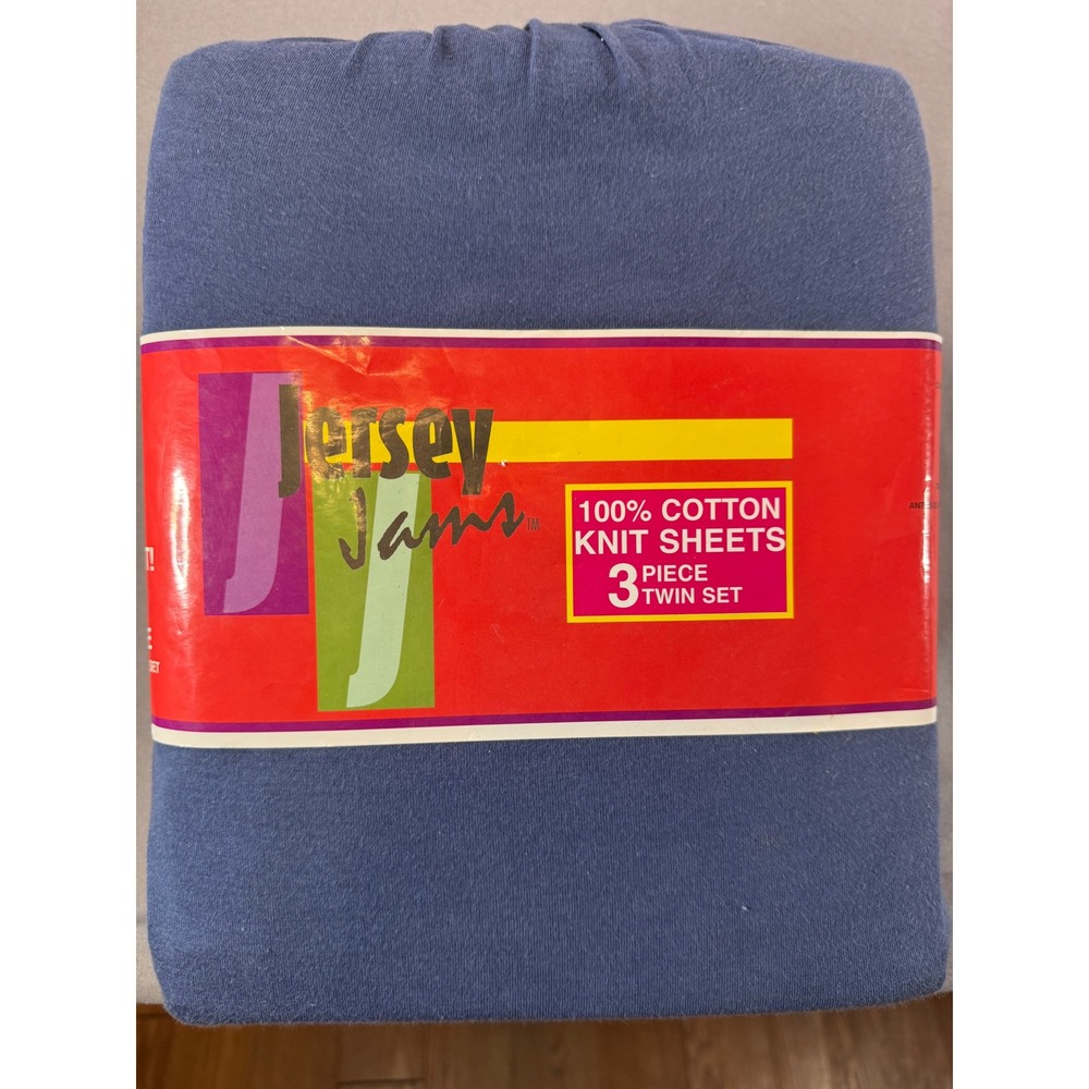 New! Jersey Jams 100% Cotton Knit 3 Piece Twin Sheet Set J013 Franco Metuchen